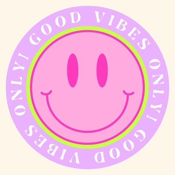 Good Vibes Only Handmade Custom Stickers 50 Count - Picture 1 of 1